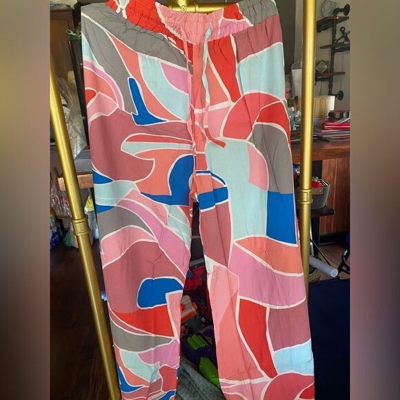 GALITA  set pants and shirt long sleeve multicolored , new - Picture 4 of 8